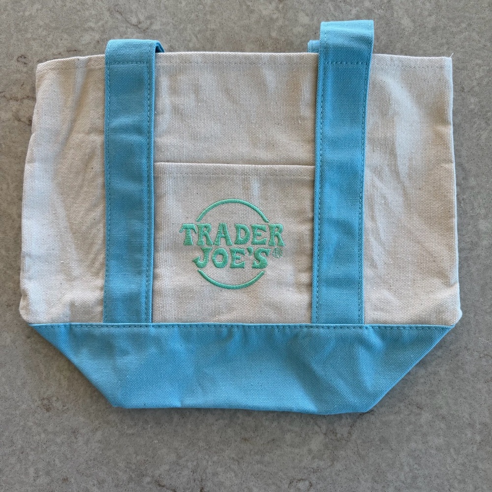 Trader Joe’s Mini Canvas Tote Bag | Pastel | Set of 4 - Picture 6 of 14